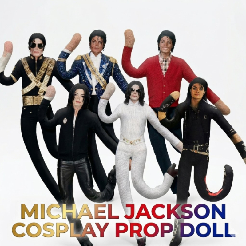 Evoker Cosplay Prop - Michael Jackson Cosplay Prop Bebek Peluş