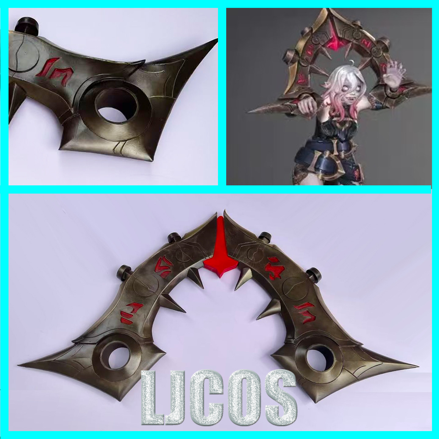 Briar Cosplay Prop - Briar Shackles LOL Cosplay Aksesuarları Cadılar