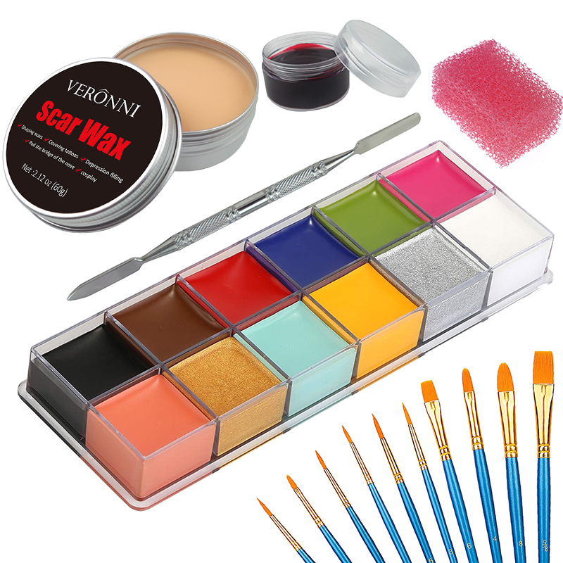 Body Paint Sfx - SFX Makyaj Seti 12 Renk yüz
