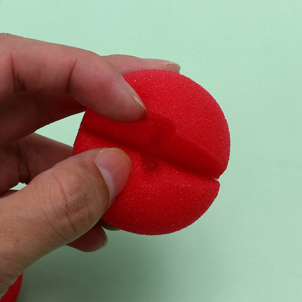 Cosplay Prop Foam - 30 Adet Kırmızı Köpük Palyaço Burnu