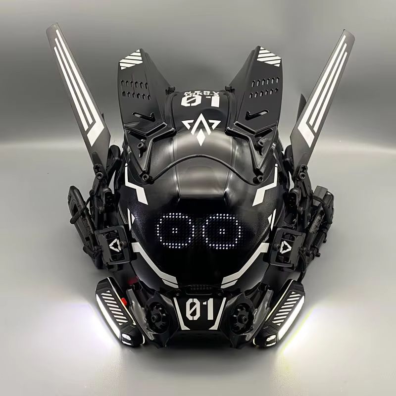Cyberpunk Cosplay Maskesi, LED - Cosplay Prop Display incelemesi ve fiyatı