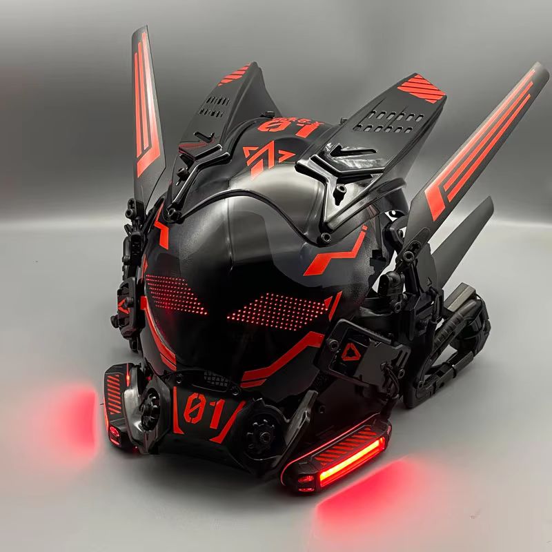 Cyberpunk Cosplay Maskesi, LED - Cosplay Prop Display incelemesi ve fiyatı
