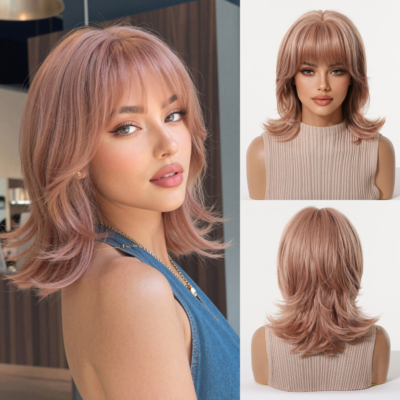 Kadın peruk, kahküllü, kurt ku - Wig Fiber Net incelemesi ve fiyatı
