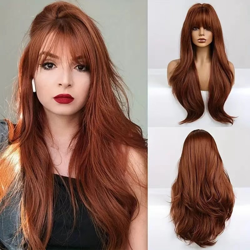 Kadınlar için perçemli uzun dü - Wig Fiber Net incelemesi ve fiyatı