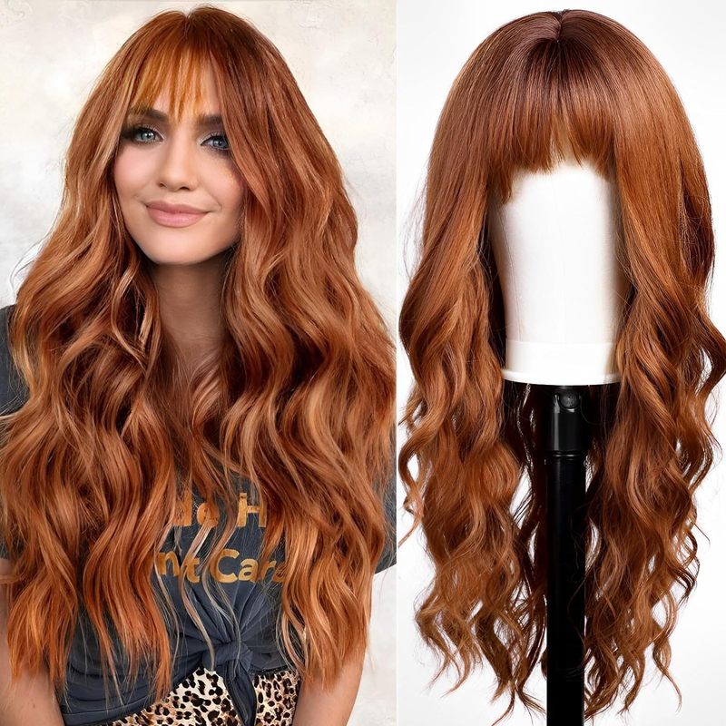 Kadınlar için perçemli uzun dü - Wig Fiber Net incelemesi ve fiyatı